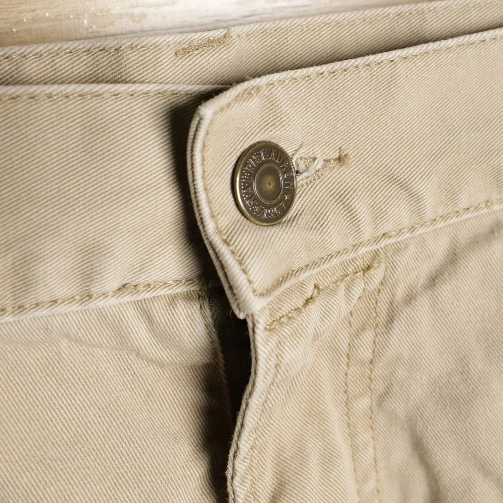Polo Ralph Lauren Classic Fit Chino Pants Khaki Tan‎ Mens Size 38 32